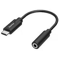 Hama Hama Audio Adapter, USB-C plug, 3.5mm jack socket, black - Adapter 00300094