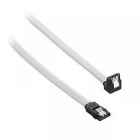 CableMod ModMesh Right Angle SATA 3 Cable, 60cm, White CM-CAB-RSAT-N60KW-R