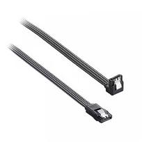 CableMod ModMesh Right Angle SATA 3 Cable, 60cm, Carbon CM-CAB-RSAT-N60KC-R