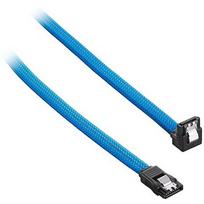CableMod ModMesh Right Angle SATA 3 Cable, 60cm, Light Blue CM-CAB-RSAT-N60KLB-R