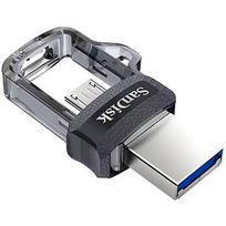 SanDisk Ultra Dual Drive m3.0, 128GB, Grey & Silver SDDD3-128G-G46