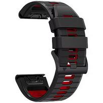 Tech-Protect watch strap IconBand Pro Garmin fenix 3/5X/3HR/5X Plus/6X/6X Pro/7X, black/red 9319456605082