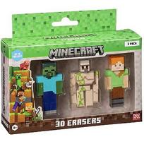 P.m.i. Kids World MINECRAFT 3D ERASERS - 3 PACK VER.C MC4021C