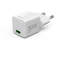 Hama Supermini 30W GaN PD/QC 1x USB-C biała 201982