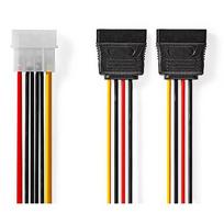 Nedis Molex to 2x SATA Power, 0.15m CCGP73520VA015