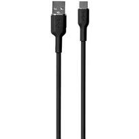 PURO Soft, USB-A / USB-C, 1.5 m, black - Cable PUUSBCICONBLK