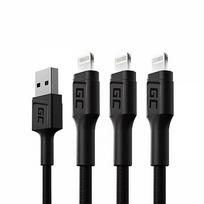 Green Cell PowerStream, USB-A to Lightning, 2m - Pack of 3 KABGCSET06