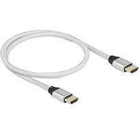 Delock UHS HDMI 48Gbps 8K 60Hz 0.5m silver - 85365 85365