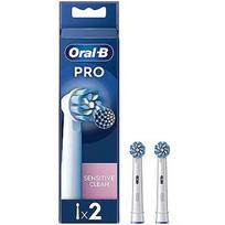 Braun Braun Oral-B Sensitive Clean Pro, 2 pcs., white - Spare brushes EB60-2/NEW
