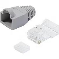 Logilink - Plug Connector Cat.6 RJ45 100pcs. set, unshielded, grey MP0023