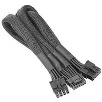 Thermaltake Sleeved PCIe Gen 5 Splitter Cable (black, 60cm) AC-063-CN1NAN-A1
