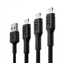Green Cell PowerStream, USB-A to Lightning, 0.3m/1.2m/2m - Pack of 3 KABGCSET04