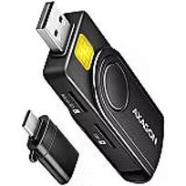 Axagon CRE-SMP2A USB Smart Card & SD/microSD/SIM Card PocketReader CRE-SMP2A