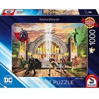 Schmidt Spiele Thomas Kinkade Studios: DC Justices League - Hall Of Justice, Puzzle (1000 pieces) 58788