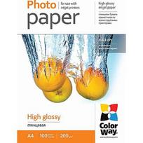 ColorWay High Glossy Photo Paper, 100 sheets, A4, 200 g/m² PG200100A4