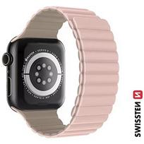 Swissten Silicone magnetic band, 38-40mm, Pink - for Apple Watch 1/2/3/4/5/6/7/8/SE/SE2022 46000502