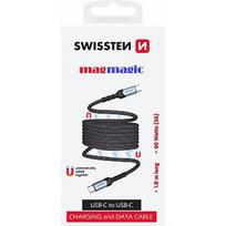 Swissten Magnetic USB-C Data Cable Self-Winding 60W 1m 71551010