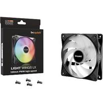 Be Quiet Light Wings LX, 120mm, PWM, High-Speed, Black BL123