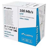 Lanberg Cable LAN UTP 100MB/S CCA wire 100M grey LCU5-10CC-0100-S