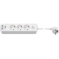 Goobay 41264 3-Way Power Strip with Switch and USB | Sockets quantity 3 41264
