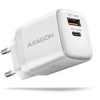 Axagon ACU-PQ30W Ladegerät QC3.0,4.0/AFC/FCP/PPS/Apple + PD USB-C, 30W - weiß ACU-PQ30W
