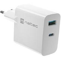 Natec Ladowarka sieciowa RiberaGAN USBA USBC 45W NUC-2142