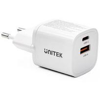 Unitek Ładowarka sieciowa 1x USB-A 1x USB-C QC 33W biała P1125AWH01-EU