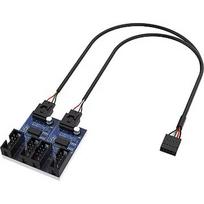 Akasa Interner USB 2.0 Hub-Karte, inkl. 30cm USB Kabel AK-CBUB64-30BK