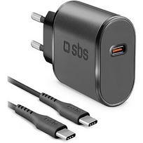 Sbs SBS Wall Charger Kit, USB-C, 15 W, black - Power adapter TEKITTRTC15W