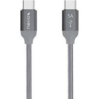 Nevox data and charging cable USB-C 2.0 > USB-C 2.0 (grey, 2 meters) 1654
