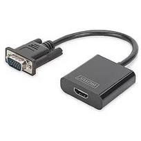 Digitus Audio-Video Converter VGA to HDMI, 1080p FHD, audio 3.5mm MiniJack DA-70473