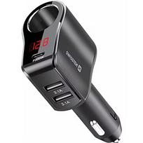 Swissten Car charger 1x USB-C PD / 2x USB-A / CL / LED 20114020