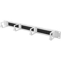 Assmann CABLE MANAGEMENT PANEL 19IN 1U BRUSH ENTRIES 4XCABLE RINGS GREY DN-97662
