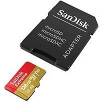 SanDisk Extreme, microSDXC, 128GB, UHS-I, U3, V30 +Adapter SDSQXAA-128G-GN6AA