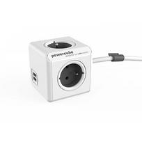 Allocacoc PowerCube USB Extended 1,5m 2402 Grey Extended USB 1,5M GREY 2402 GY