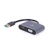 Gembird I/O ADAPTER USB3 TO HDMI/VGA/GREY A-USB3-HDMIVGA-01 A-USB3-HDMIVGA-01