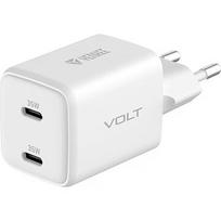 Yenkee USB C mains charger 2x18W 3A Power delivery 3.0 QC3.0 White YAC G35D VOLT