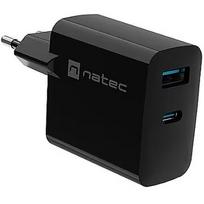 Natec Ladowarka sieciowa RiberaGAN USBA USBC 65W NUC-2145