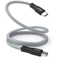 Sbs SBS, USB-C - USB-C, magnetic finish, 1 m, white - Cable TECABLETCCMAG
