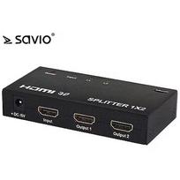 Elmak CL-42 HDMI Splitter for 2 receivers, Full HD, amplifier function, box SAVIO CL-42