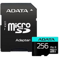 ADATA Premier Pro UHS-I U3 256GB micro SDXC Flash memory class 10 with Adapter AUSDX256GUI3V30SA2-RA1