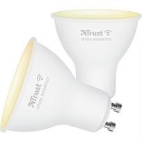 Trust GU10 DUO-PACK LED CCT WI-FI Smarter WiFi LED-Strahler, Lichtstimmung weiß, Fassung GU10, von Ihrem Smartphone/Tablet zu steuern 71296