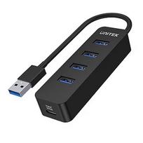 Unitek Hub USB-A, 4 porty USB 3.1, aktywny, 10 W H1117A