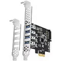 Axagon PCEU-43RS PCIe Adapter 4x USB3.0 UASP VIA, 15-pin SATA Stromversorgung PCEU-43RS