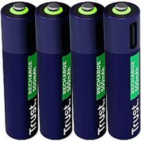 Trust Baterijas Trust USB-C Rechargeable AAA Batteries 4pack 25671