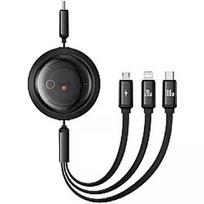 Baseus Kabelis Baseus Free2Draw 3in1100w Black  P10368700111-04