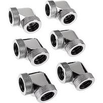 Raijintek Anschluss PELIAS D160906, 16mm, 90 Grad Adapter - 6er-Pack, silber 0R40B00237