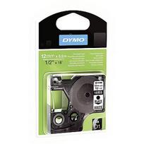 DYMO D1-TAPE POLYESTER 12MM X 5.5M BLACK ON WHITE                   IN S0718060