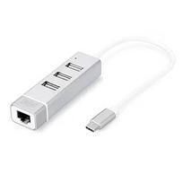 Assmann DIGITUS 3P USB 2.0 HUB + FAST ETHERNET LAN ADAPTOR TYPE C IN DA-70253