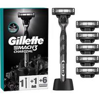 Gillette Mach3 Charcoal Skuveklis Vīriešiem, 1 Gillette Skuveklis + 6 Rezerves Asmeņi 80785884
